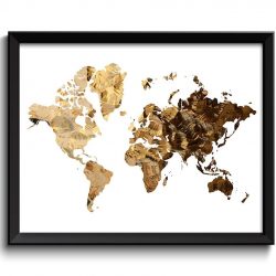 INSTANT DOWNLOAD World Map Print White Brown Beige Gold Watercolor Poster Print Globe Modern Abstract Landscape Art Painting