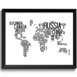 INSTANT DOWNLOAD World Map Typography Print Text Word Cloud Black White Poster Print Globe Modern Abstract Minimalist Landscape Wall Art