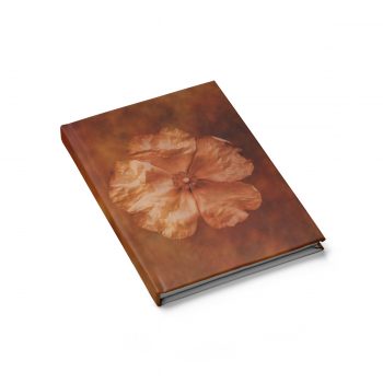 Journal Blank - Flower Art Print Old Antique Vintage Botanical Tan Beige Brown