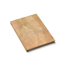 Journal Blank - Leaves Leaf Vein Print Beige Cream Brown Nature Art Print Old Antique Vintage