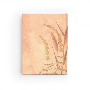 Journal Ruled Line - Wheat Field Wheat Field Print Coral Beige Landscape Nature Art Print Old Antique Vintage