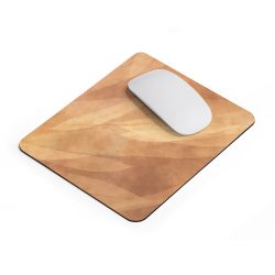 Mousepad Leaves Leaf Print Abstract Sand Brown Beige Cream Nature Art Print Old Antique Vintage