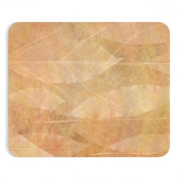 Mousepad Leaves Leaf Vein Print Beige Cream Brown Nature Art Print Old Antique Vintage