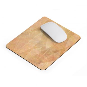 Mousepad Leaves Leaf Vein Print Beige Cream Brown Nature Art Print Old Antique Vintage