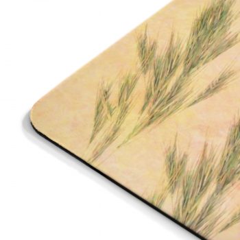 Mousepad Wheat Field Green Beige Landscape Nature Art Print Old Antique Vintage