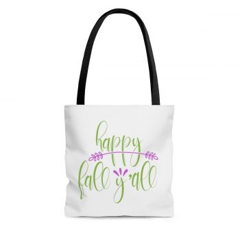 Tote Bag Quote Happy fall y'all