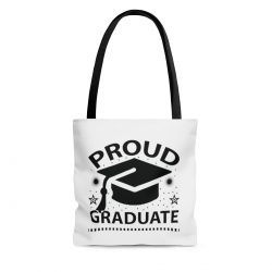 Tote Bag Quote Proud Graduate