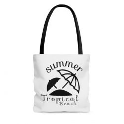 Tote Bag Quote Summer Tropical Beach