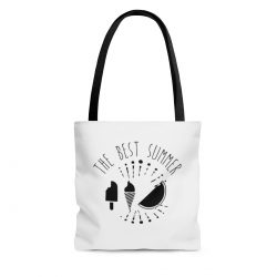 Tote Bag Quote The Best Summer – Ice Cream Watermelon Popsicle