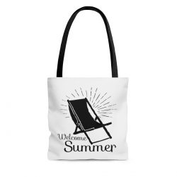 Tote Bag Quote Welcome Summer - Beach Chair
