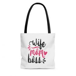 Tote Bag Quote Wife Mom Boss