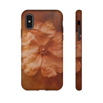 Tough Case Cell Phone Cover Flower Art Print Old Antique Vintage Botanical Tan Beige Brown