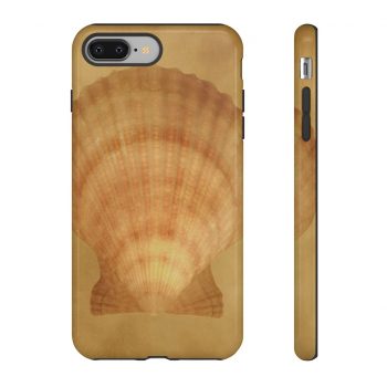 Tough Case Cell Phone Cover Sea Shell Seashells Ocean Beige Sand Art Print Old Antique Vintage Botanical Beige Brown