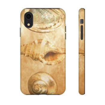 Tough Case Cell Phone Cover Sea Shells Seashells Ocean Beach Beige Sand Art Print Old Antique Vintage