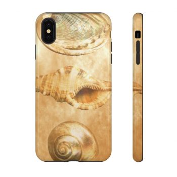 Tough Case Cell Phone Cover Sea Shells Seashells Ocean Beach Beige Sand Art Print Old Antique Vintage