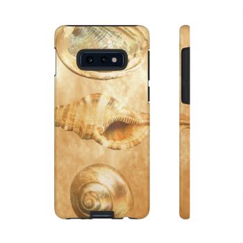 Tough Case Cell Phone Cover Sea Shells Seashells Ocean Beach Beige Sand Art Print Old Antique Vintage