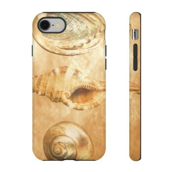 Tough Case Cell Phone Cover Sea Shells Seashells Ocean Beach Beige Sand Art Print Old Antique Vintage