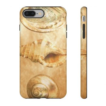 Tough Case Cell Phone Cover Sea Shells Seashells Ocean Beach Beige Sand Art Print Old Antique Vintage