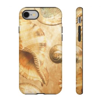 Tough Case Cell Phone Cover Sea Shells Seashells Ocean Cream Beige Brown Gold Art Print Old Antique Vintage