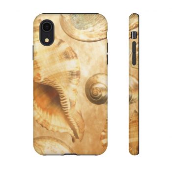 Tough Case Cell Phone Cover Sea Shells Seashells Ocean Cream Beige Brown Gold Art Print Old Antique Vintage