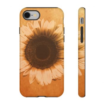 Tough Case Cell Phone Cover Sunflower Flower Art Print Old Antique Vintage Beige Yellow Brown Gold