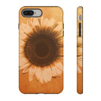 Tough Case Cell Phone Cover Sunflower Flower Art Print Old Antique Vintage Beige Yellow Brown Gold