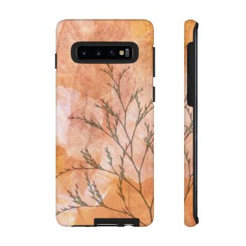 Tough Case Cell Phone Cover Wheat Field Flowers Print Beige Landscape Nature Art Print Old Antique Vintage