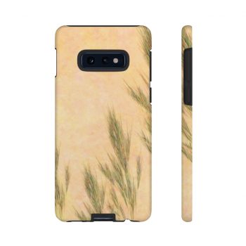 Tough Case Cell Phone Cover Wheat Field Green Beige Landscape Nature Art Print Old Antique Vintage