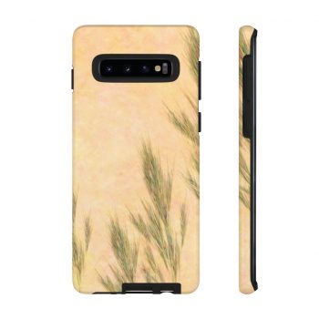 Tough Case Cell Phone Cover Wheat Field Green Beige Landscape Nature Art Print Old Antique Vintage