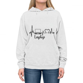 Unisex Hoodie Several Colors – Laptop – Love Heartbeat