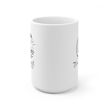 White Coffee Mug - Quote - Tropical Beach - Waves Sun