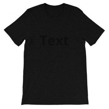 Adult Unisex Personalized Short-Sleeve T-Shirt Several Colors 1 Line Large Text - Custom Add Your Own Text