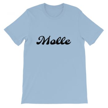 Adult Unisex Personalized Short-Sleeve T-Shirt Several Colors 1 Line Large Text Molle Font- Custom Add Your Own Text