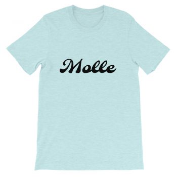 Adult Unisex Personalized Short-Sleeve T-Shirt Several Colors 1 Line Large Text Molle Font- Custom Add Your Own Text