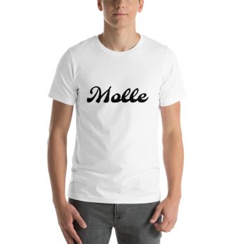 Adult Unisex Personalized Short-Sleeve T-Shirt Several Colors 1 Line Large Text Molle Font- Custom Add Your Own Text