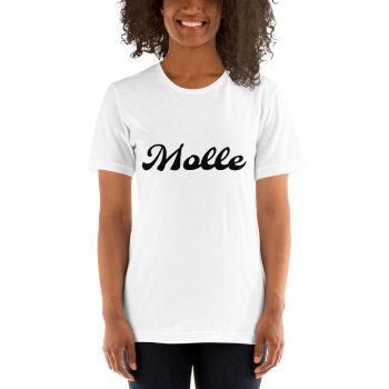 Adult Unisex Personalized Short-Sleeve T-Shirt Several Colors 1 Line Large Text Molle Font- Custom Add Your Own Text