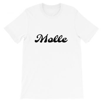 Adult Unisex Personalized Short-Sleeve T-Shirt Several Colors 1 Line Large Text Molle Font- Custom Add Your Own Text