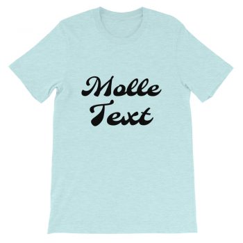 Adult Unisex Personalized Short-Sleeve T-Shirt Several Colors 2 Lines Large Text Molle Font - Custom Add Your Own Text