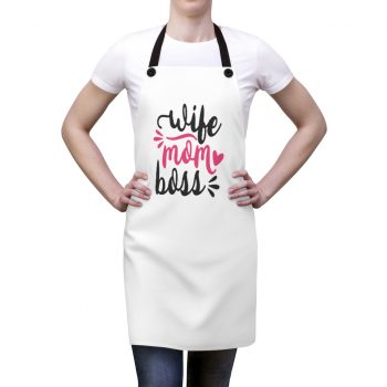 Apron Wife Mom Boss