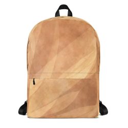 Backpack Leaves Leaf Print Abstract Sand Brown Beige Cream Nature Art Print Old Antique Vintage