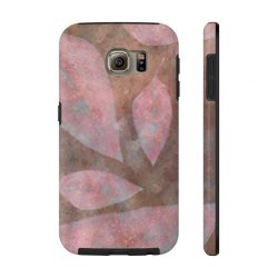 Case Mate Tough Cell Phone Cover Colorful Leaves Leaf Print Purple Beige Cream Brown Nature Art Print Old Antique Vintage