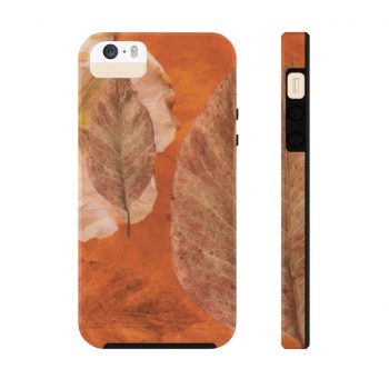 Case Mate Tough Cell Phone Cover Flower Art Print Old Antique Vintage Botanical Beige Brown Leaf Leaves