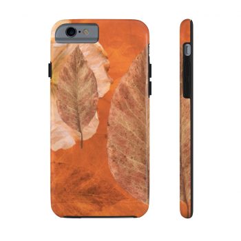 Case Mate Tough Cell Phone Cover Flower Art Print Old Antique Vintage Botanical Beige Brown Leaf Leaves