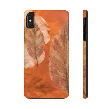 Case Mate Tough Cell Phone Cover Flower Art Print Old Antique Vintage Botanical Beige Brown Leaf Leaves