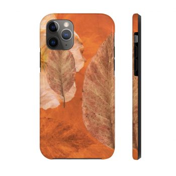 Case Mate Tough Cell Phone Cover Flower Art Print Old Antique Vintage Botanical Beige Brown Leaf Leaves