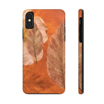 Case Mate Tough Cell Phone Cover Flower Art Print Old Antique Vintage Botanical Beige Brown Leaf Leaves