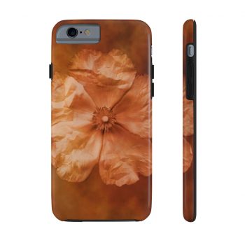 Case Mate Tough Cell Phone Cover Flower Art Print Old Antique Vintage Botanical Tan Beige Brown