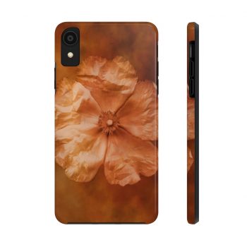 Case Mate Tough Cell Phone Cover Flower Art Print Old Antique Vintage Botanical Tan Beige Brown