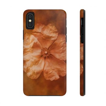 Case Mate Tough Cell Phone Cover Flower Art Print Old Antique Vintage Botanical Tan Beige Brown