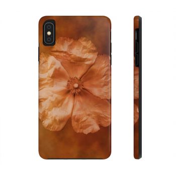 Case Mate Tough Cell Phone Cover Flower Art Print Old Antique Vintage Botanical Tan Beige Brown